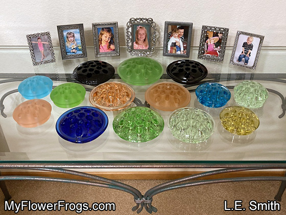 My L.E.Smith Flower Frog Collection