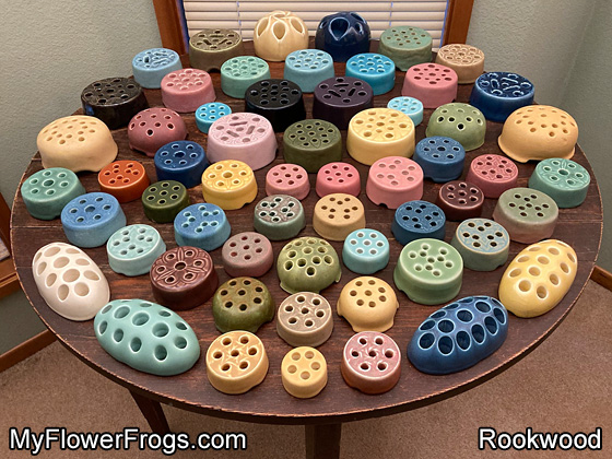 My Rookwood Flower Frog Collection