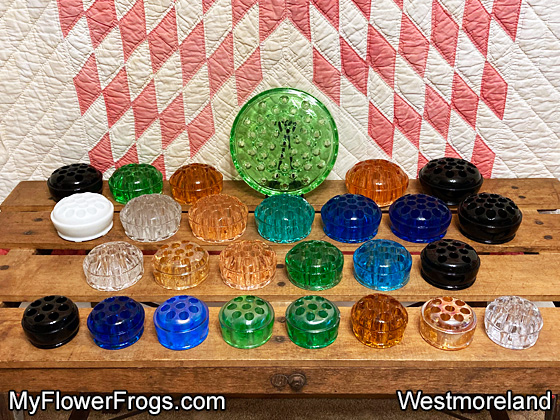 My Westmoreland Flower Frog Collection